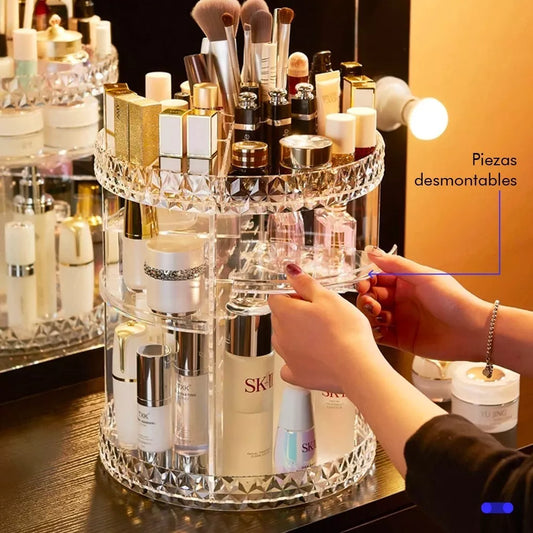 Organizador Acrílico Para Maquillaje Y Cosméticos 360